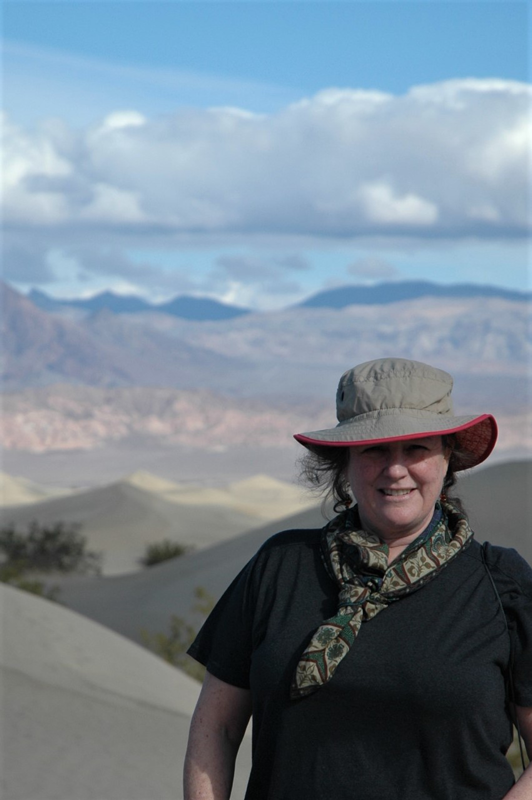 Ann Robertson-Tait, president of GeothermEx, Inc. and global chair, Women in Geothermal (WING), shown in Death Valley, the hottest, driest, lowest national park in the U.S.