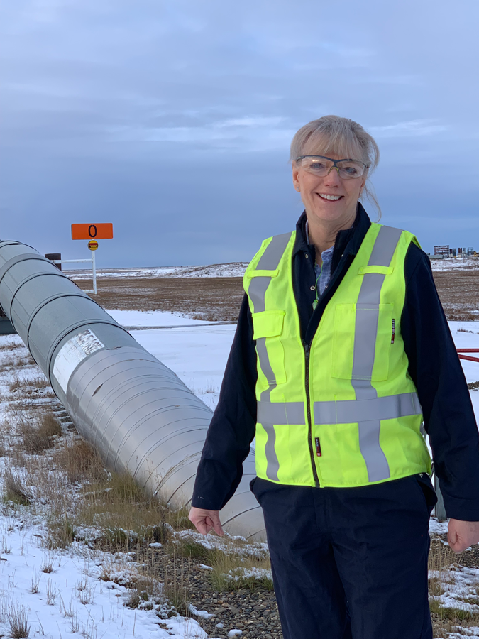 Karen Sobel on-site in Alaska.