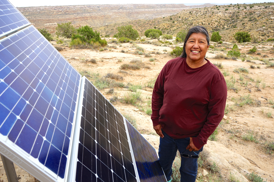 Deb Tewa in Second Mesa, in Navajo County, Arizona, on the Hopi Reservation. Photo courtesy of the American Indian Science and Engineering Society.