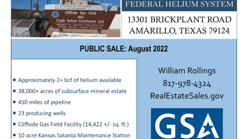 GSA’s Announces Upcoming Sale of Cliffside Federal Helium Facility in Amarillo, Texas