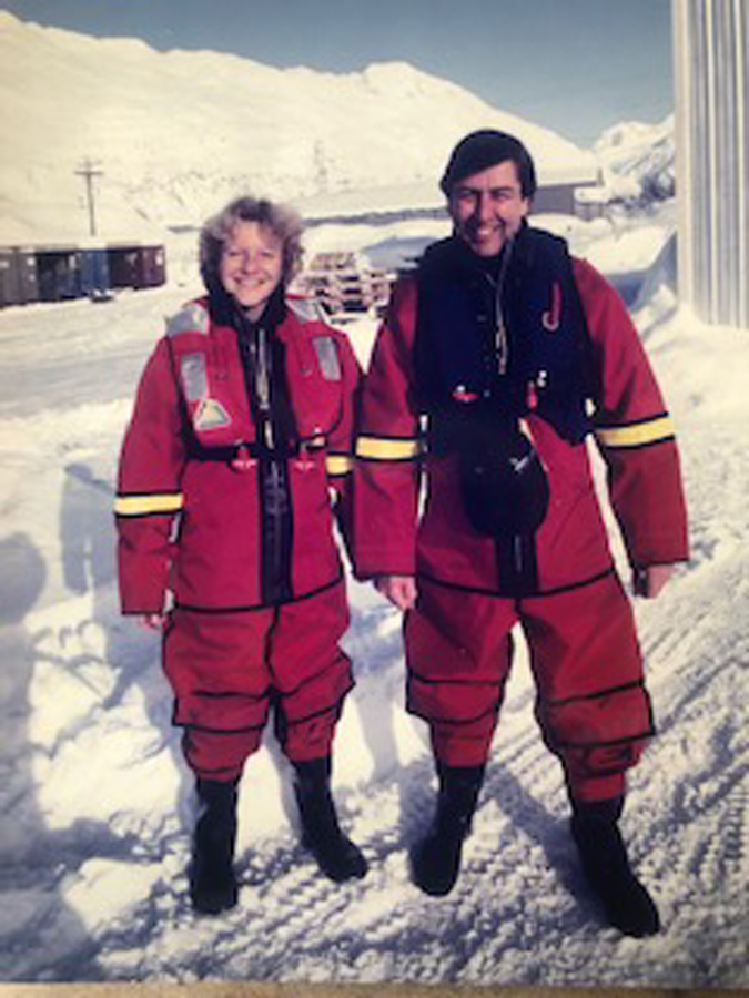 Kit Armstrong during an oil spill drill in Valdez, Alaska, 1997.