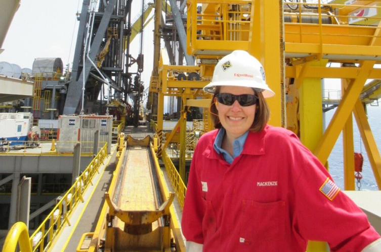 Kerry Moreland during her time as ExxonMobil’s Guyana exploration manager.